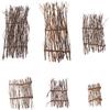 Cabilock 6PCS Japanese Bamboo Decoration Mini Fence Sashimi Serving Plate Decor Sushi Restaurant Desktop Ornaments Japanese Decoration