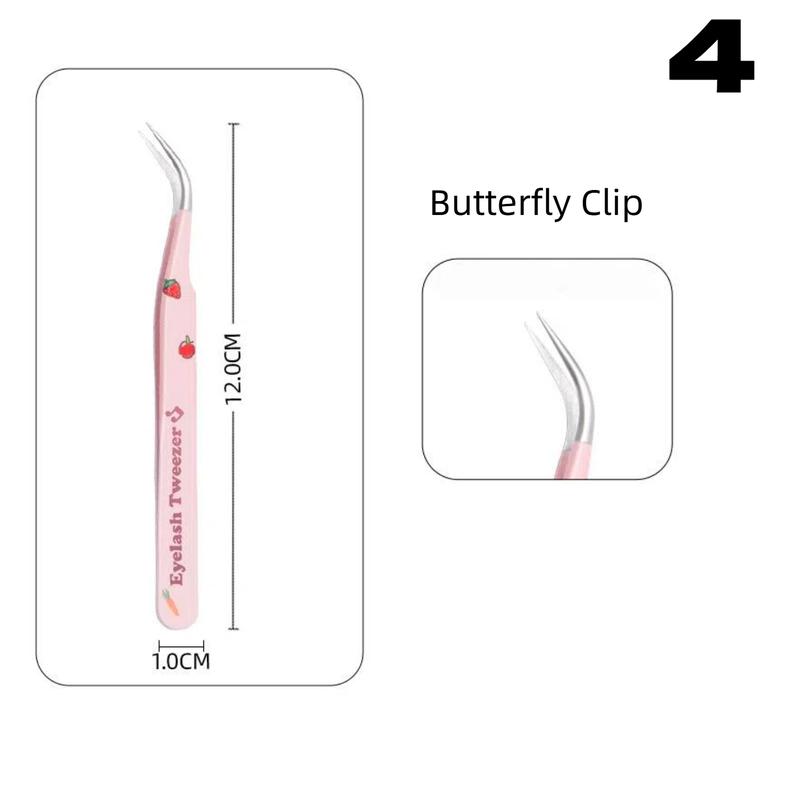 Pinsett for falske øyevipper med høy presisjon, High-end assisterende verktøy for øyenvippeextensions, Profesjonelt sminkesett