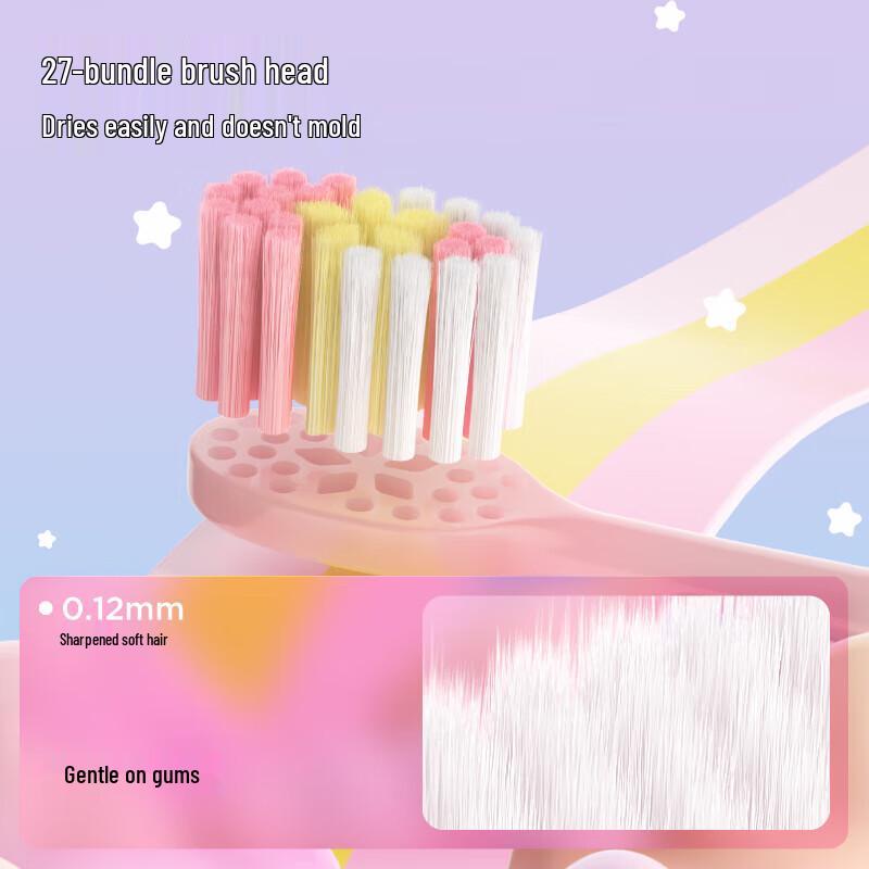 Can Ban Kids' Bubble Magic Wand Soft Bristle Toothbrush 2-Pack