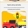 Urban Rail Transit Wooden Train Track & Building Blocks Set (100 Pcs)