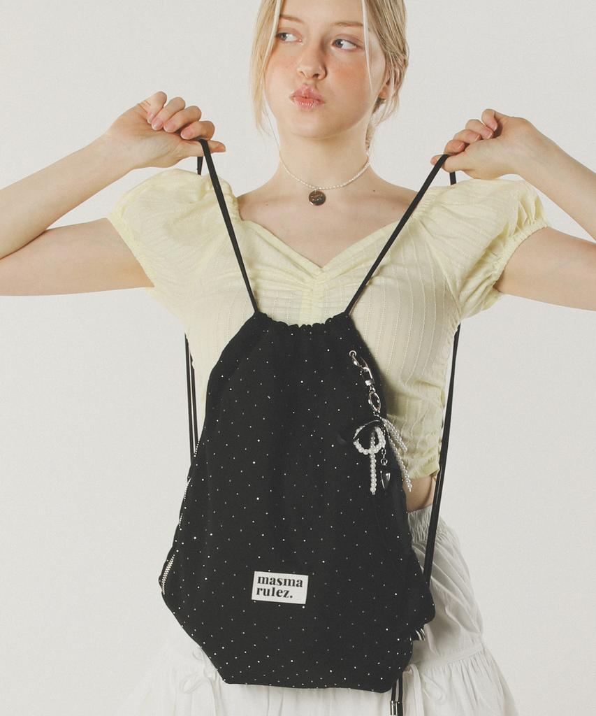 Masmarulez Gym Sack String Bag _Twilight Black