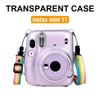 [Film Lab] Instax Mini 11 Transparent Case Camera Protective Case with Strap CAA03