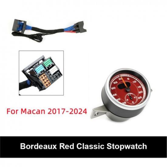 For Porsche Macan 2014-2024 Dashboard Sport Chrono Stopwatch Clock Watch Panel