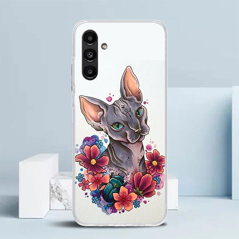Lavaza Sphynx Sphinx Cat Phone Case For Samsung Galaxy A17 A37 A57 A16 A15 A14 A13 A56 A55 A54 A53 A36 A35 A34 A33 A26 A25 A24 A