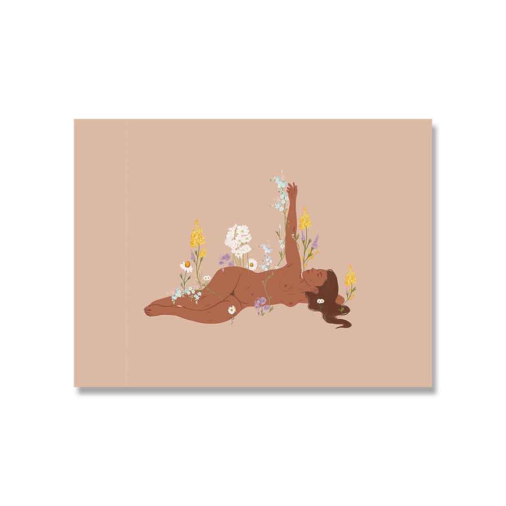 

Бохо Йога Женщины Солнце Лист Цветок Винтаж Абстрактное Ботаническое Настенное Искусство Холст Картины Плакаты Печать Картины Для Декора Гостиной 21x30cm No Framed