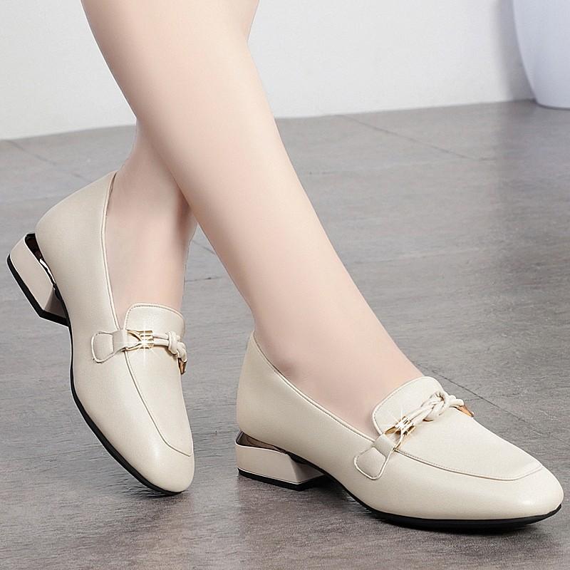Spring Autumn New Women's Single Shoes Soft Sole Comfortable Mother's Low Heels Shoes Casual Loafers Elegant Ladies Office Shoes