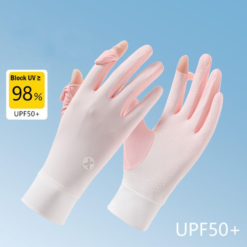 Ice Silk Sun Protection Gloves Thin Touchscreen Gloves for Driving,Golf,Hiking