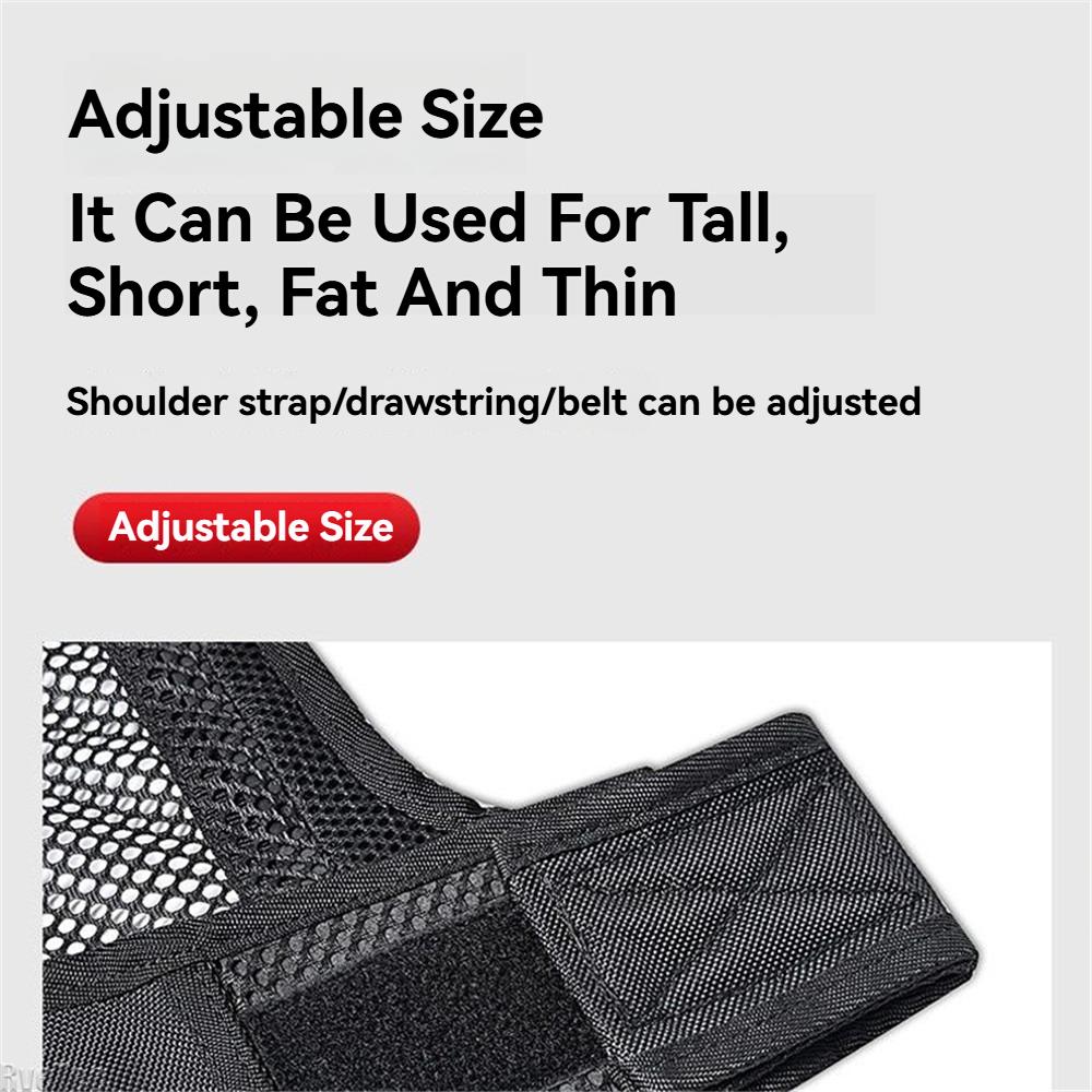Breathable Multi-Pocket Tool Vest for Electricians with Belt Men's Organizer Gift Electrician Work Vest
