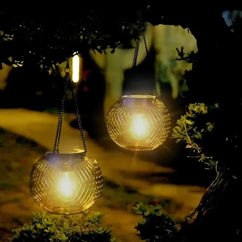 Outdoor decoration, outdoor garden lights, outdoor hanging lights, waterproof solar lights