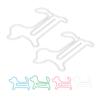 100pcs Dog Shaped Paper Clips Slip Resistance Exquisite Cute Paper Clips for School Office
