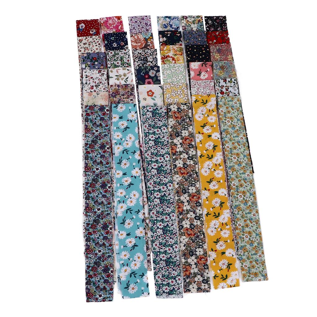 36Pcs Jelly Roll Fabric Rich Bright Color Wide Application Soft Pure Cotton Quilting Fabric for Clothes Tablecloth DIY