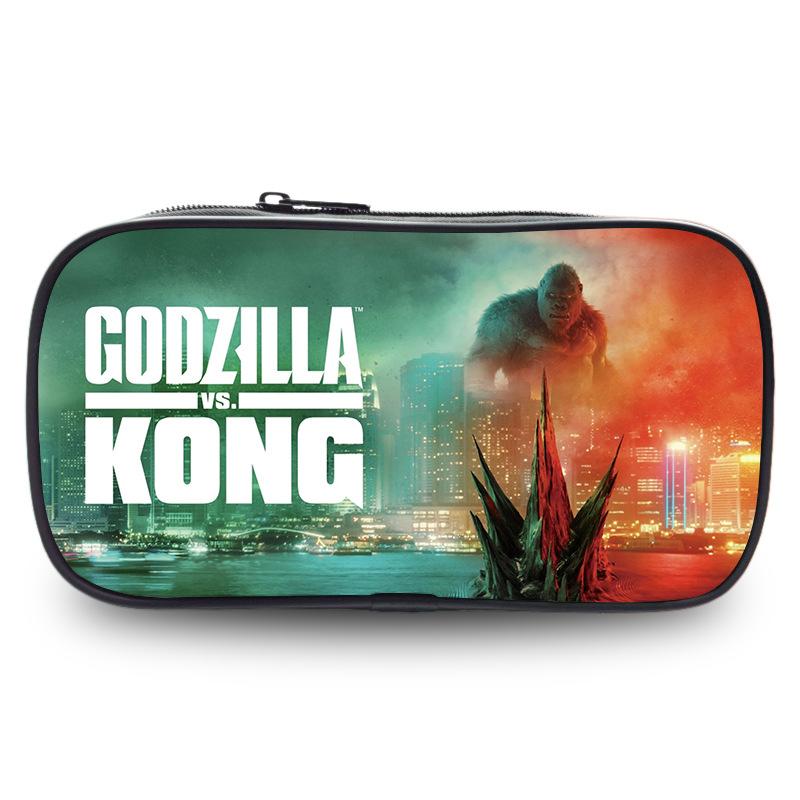 Godzilla Wars King Kong Pencil Case Stationery Case Pencil Case Student Office Pencil Bag Student Pencil Bag Stationery Storage Bag