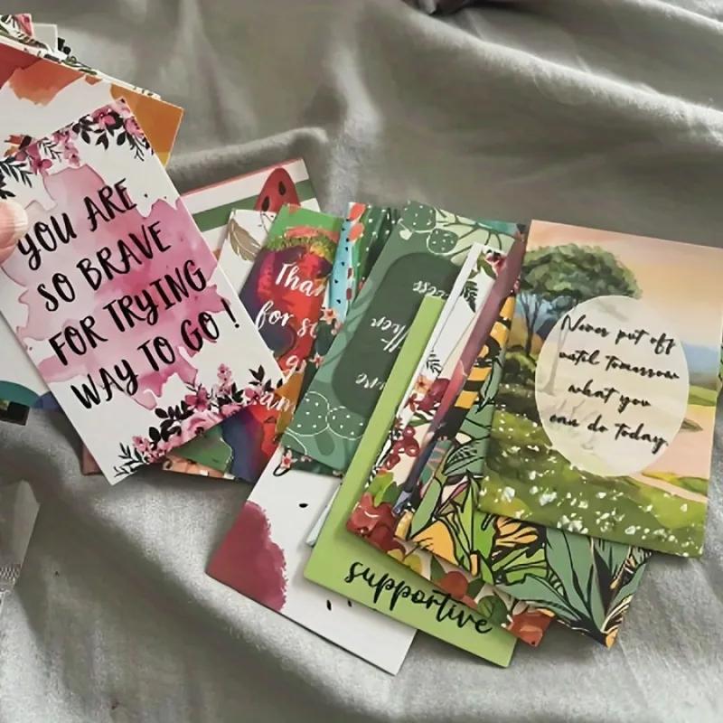 72 st/paket inspirerande gratulationskort - positiv energi, motiverande citat från elever, och alla tillfällen - perfekt för