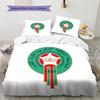 Biancheria da letto con motivo della Nazionale del Marocco Decorazione per la casa Regalo di compleanno (1 * copripiumino + 2 * federa, senza nucleo)