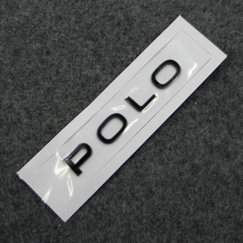 Pro VW VOLKSWAGEN 2026 Nové Použitelné pro NOVÉ Polo Zadní zadní označení Štítek na zavazadlo Logo s písmeny Jasně černá