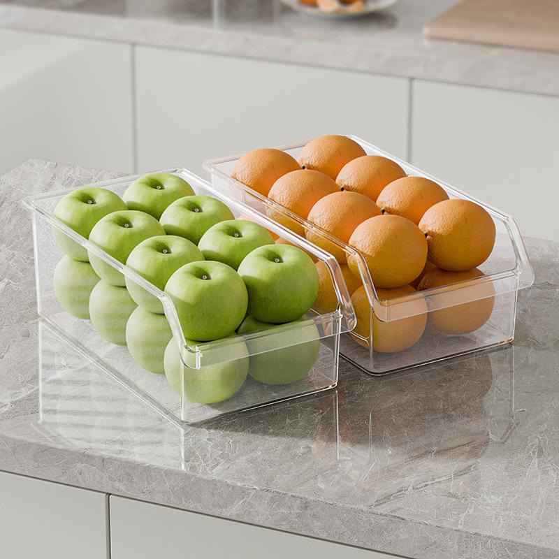 Kühlschrank Aufbewahrungsbox, Küche, Kunststoff, Transparent, Eier, Obst und Gemüse, Organisationsschubladen, Aufbewahrungsbox, Aufbewahrungsbox, Frischhaltebox