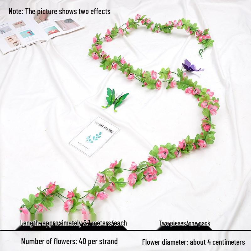 Artificial Rose Vine for Wedding Arches, Staircase Railings, and Ceiling Decor