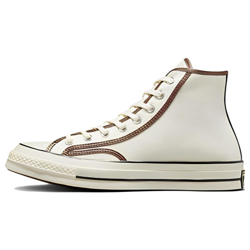 

Converse 1970s Workwear Trendy Comfortable and Versatile High-Top Canvas Shoes Unisex White Brown 35