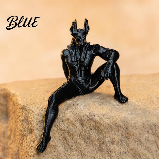 Ancient Egyptian Mythology Decor High Printed Statue Anubis Decor 3D Collectible Home Detail Durable God Statue Jackal Sculpture