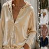 Women S Autumn Velvet Hooded V Neck Loose Cardigan Coat