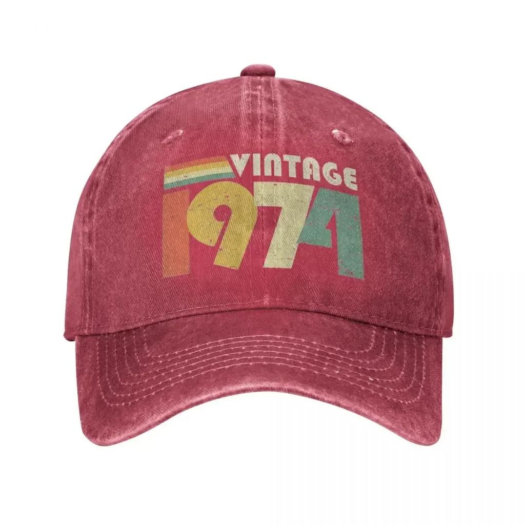 Vintage 1974 Δώρο 50ων Γενεθλίων Είδη Unisex Καπέλα Baseball 50 Ετών Καπέλο Trucker Μόδα Εξωτερικού Χώρου Καπέλο Ηλίου