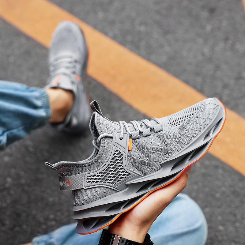 Autumn Men's New Casual Sports Shoes Men's Flying Shock Reduction