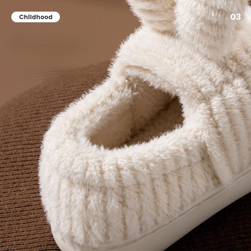 Fashion Children's Cotton Slippers Autumn And Winter Anti-skid Girls Cute Cartoon Boys Home Infants Comfortable Christmas Present Gift