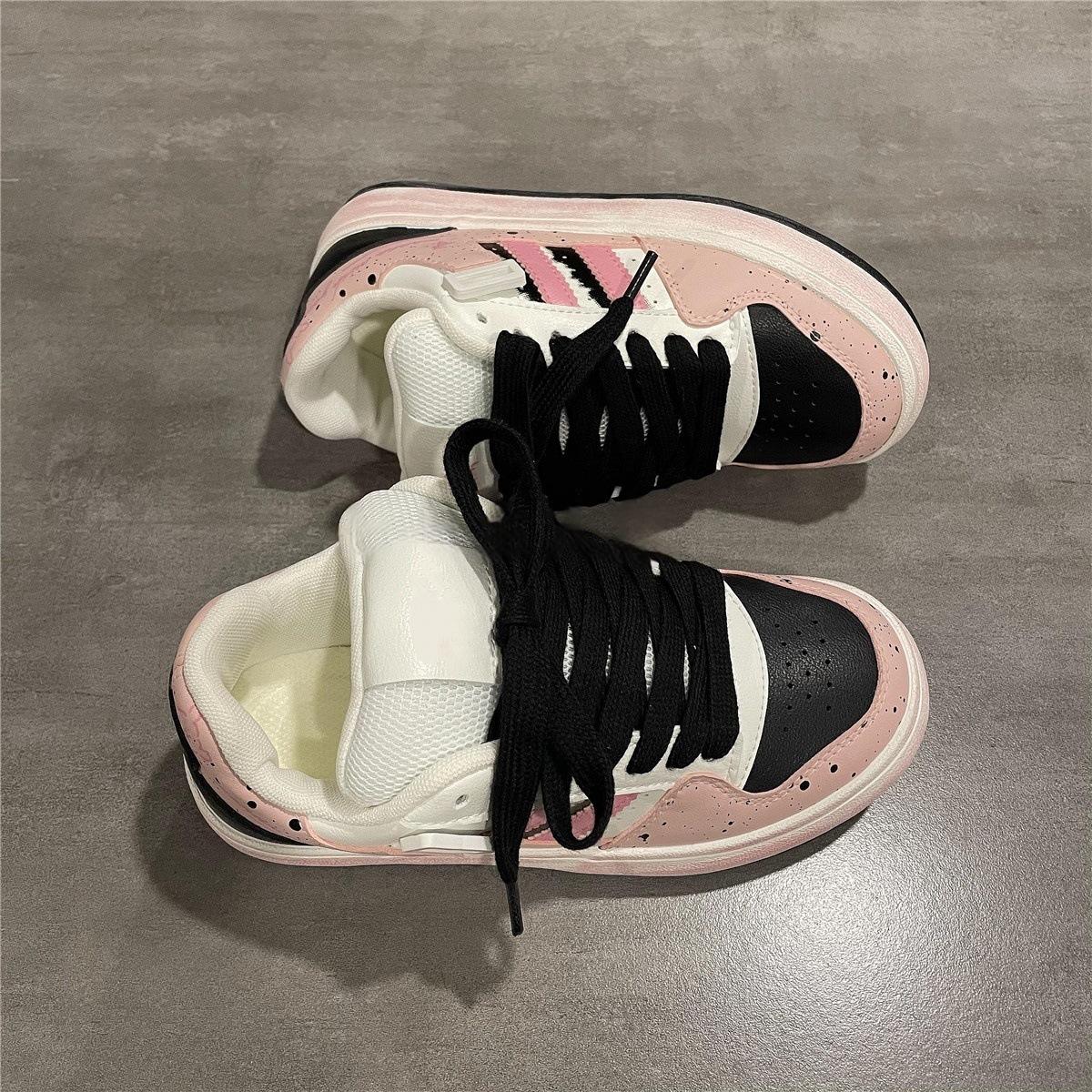 

New summer bread shoes board shoes women s versatile sub platform white shoes tide 40