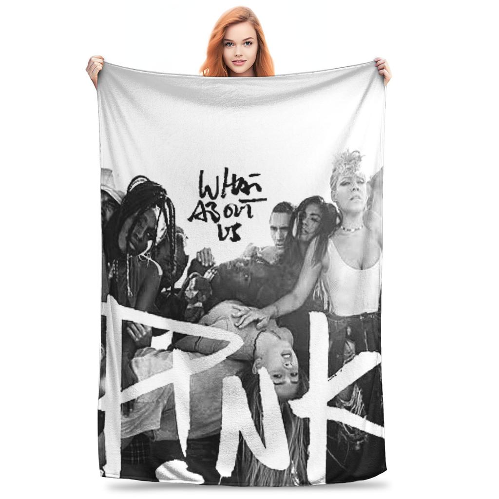 Pink P!nk Cool Singer Country Music Blankets Super Soft Flannel Throw Blanket for Couch Bedding Outdoor Throws Bedspread Quilt