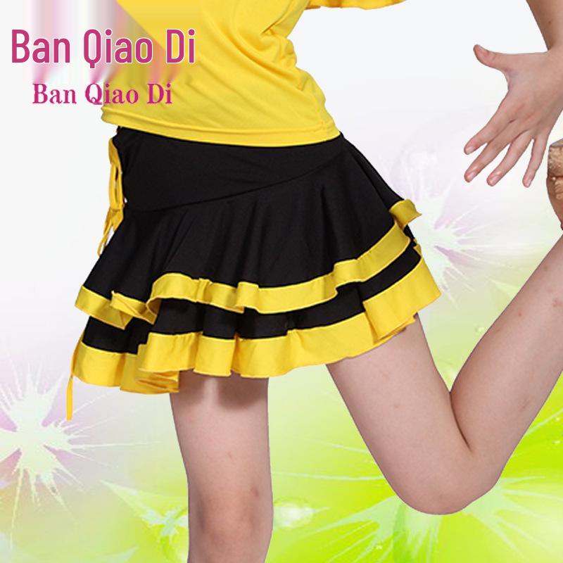 Spring & Autumn Girls' Latin Dance Half Skirts - Toddler Standard Practice Wear