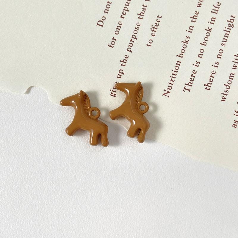 

Pack of 5 Macaron Colored Horse Pendants for Handmade DIY Earrings and Necklace Accessories