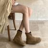 Fashion Designer Vintage Women Ankle Boots Fashion Soft Sole Short Booties Ladies Casaul Round Toe Shoes