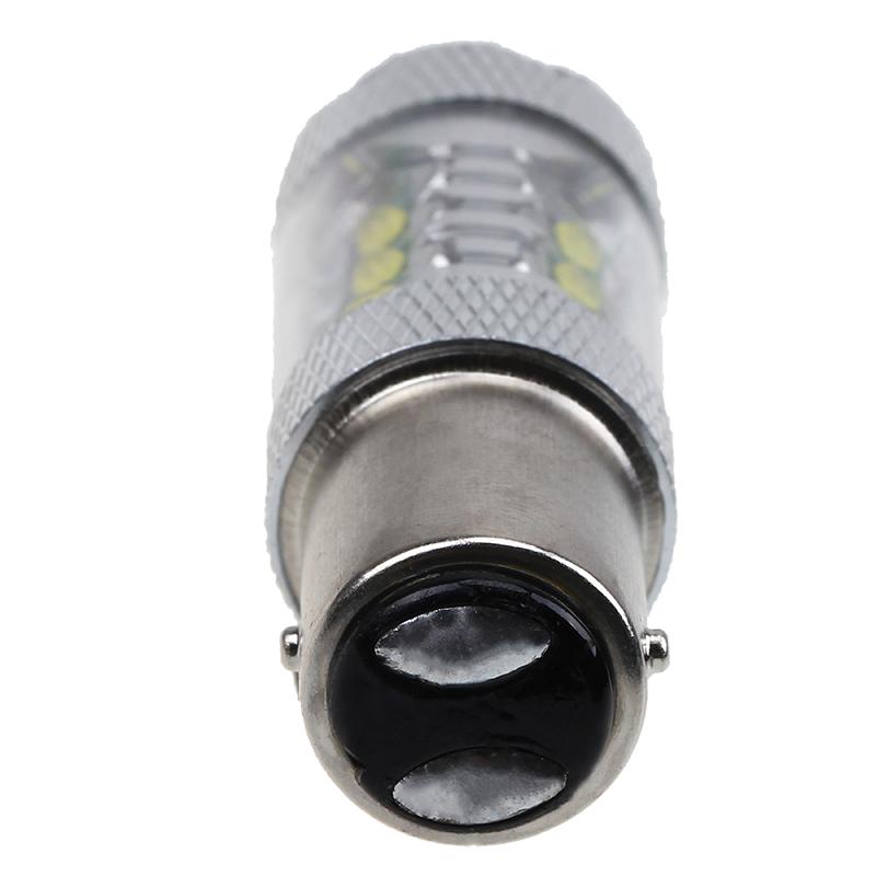 1Pc 80W Super Bright Car Auto Lights White 1156 1157 3156 H16 Headlights Daytime Running Brake Fog Warning Lamp