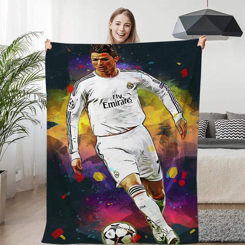 Fleece Blanket Sofa Winter Warm C-Cristiano Ronaldo Knee Bed Camping Flannel Fluffy Soft Blankets King Size Microfiber Bedding