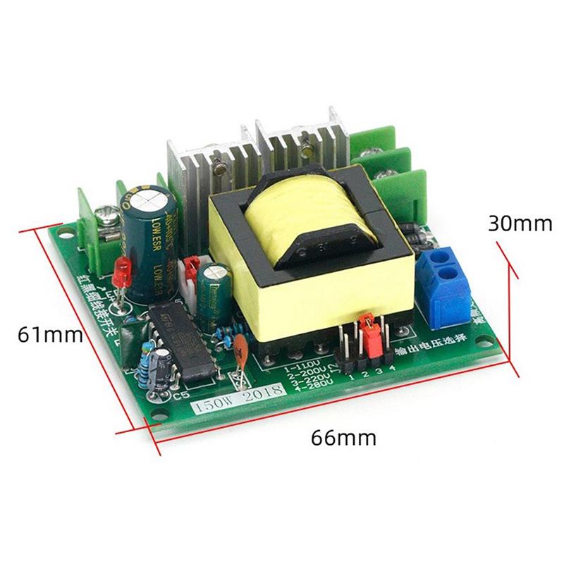 150W Dc-Ac Converter Booster Module 12V To 110V 200V 220V 280V 150W Inverter Boost Board Transformer