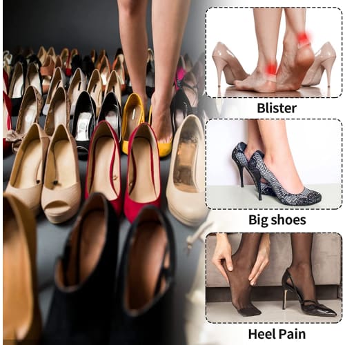 JUTOSU Heel Pads, Toe Cushions, Adjustable Heel Pads, Easy Toe Cushion, Toe Protection, Shoe Care, Sponge, Memory Foam, Toe Gap Filler, Size Adjustmen