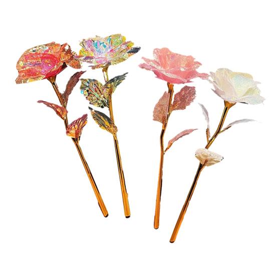 Künstliche bunte Rose Regenbogenrose Geschenk für Muttertag Erntedankfest Valentinstag Geburtstagsparty