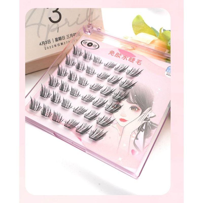 Lactacia - Natural Fox Eye Cluster False Eyelashes