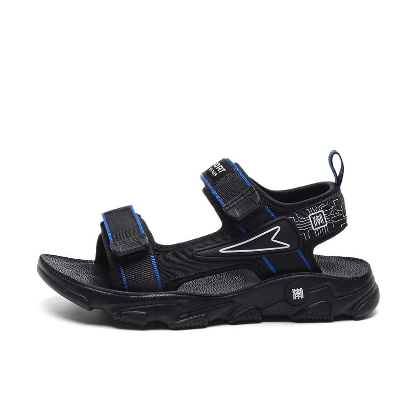 Детская противоскользящая износостойкая модная легкая уличная пляжная обувь на липучке — фото 24