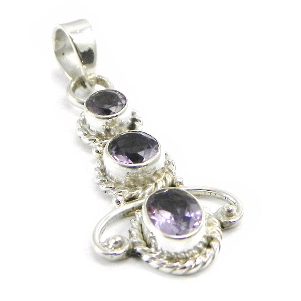 

Les Trésors De Lily [I4299] - Серебряный кулон с аметистом «Небеса»