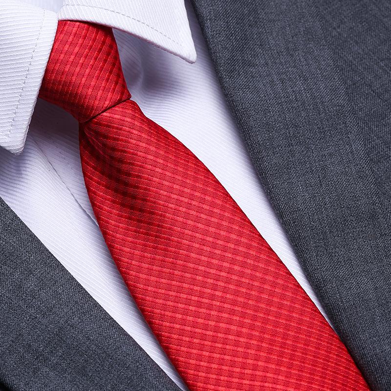 Married Men'S Red Zipper No-Tie Formal Tie Business Black Professional Groom Korean Version One-Pull Tie