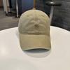 Simple small symbol embroidery retro washed cotton soft top baseball cap spring and summer outdoor sunshade curved brim hat