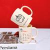 Tasse en céramique Calendrier créatif Shangqi Ins (Paquet de 2)