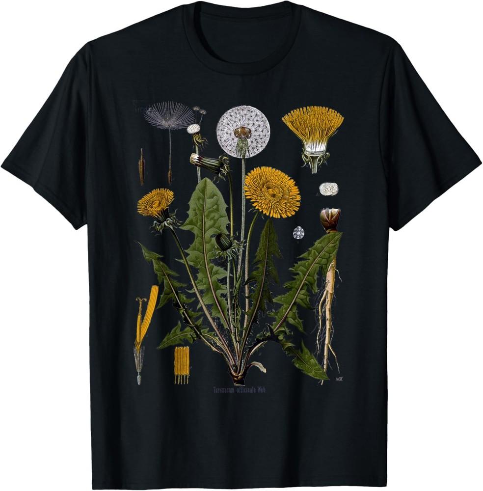 Vintage Dandelion Botanical T-Shirt Unisex T-Shirt L