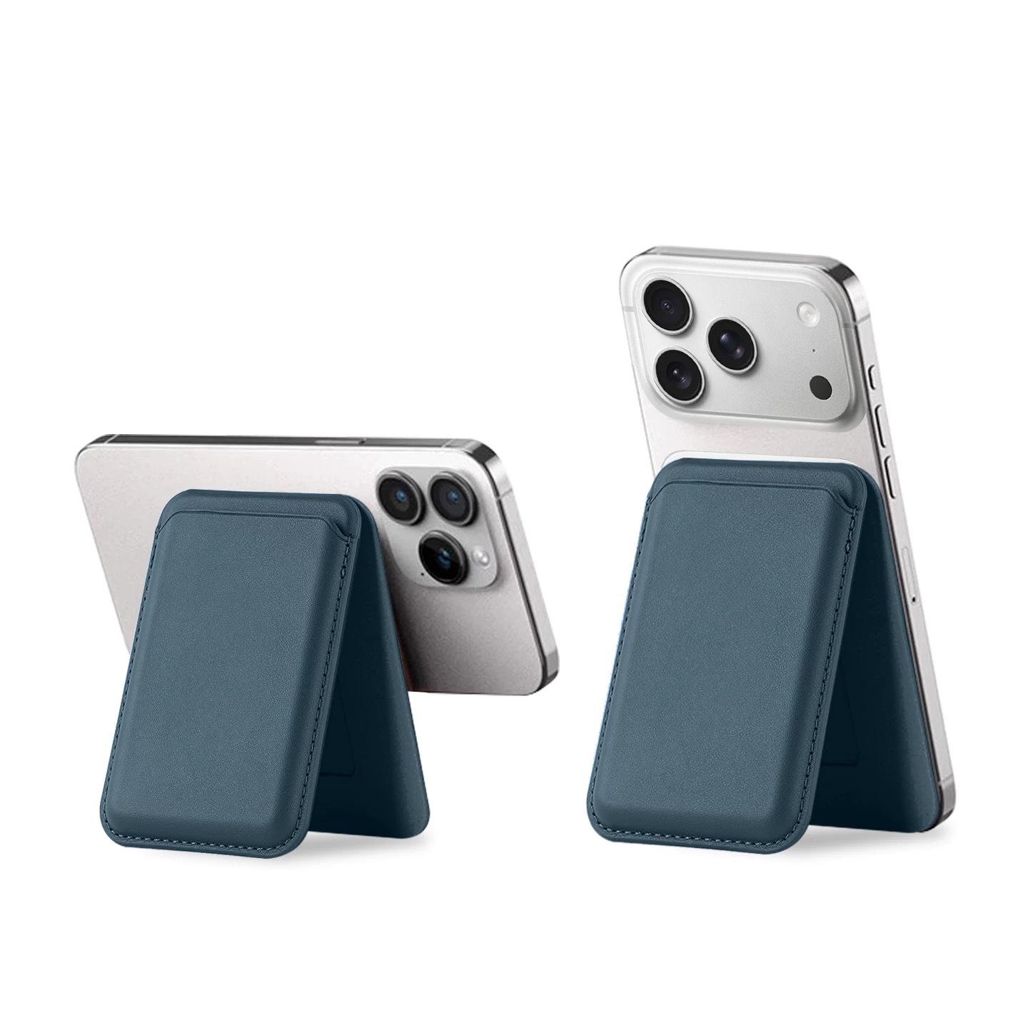 

Apple iPhone 12-17 PU Leather Magnetic MagSafe Card Holder & Foldable Stand