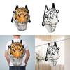 Stuffed Tiger Head Shoulder Bag 3D Tiger Laptop Backpack for Christmas Gifts