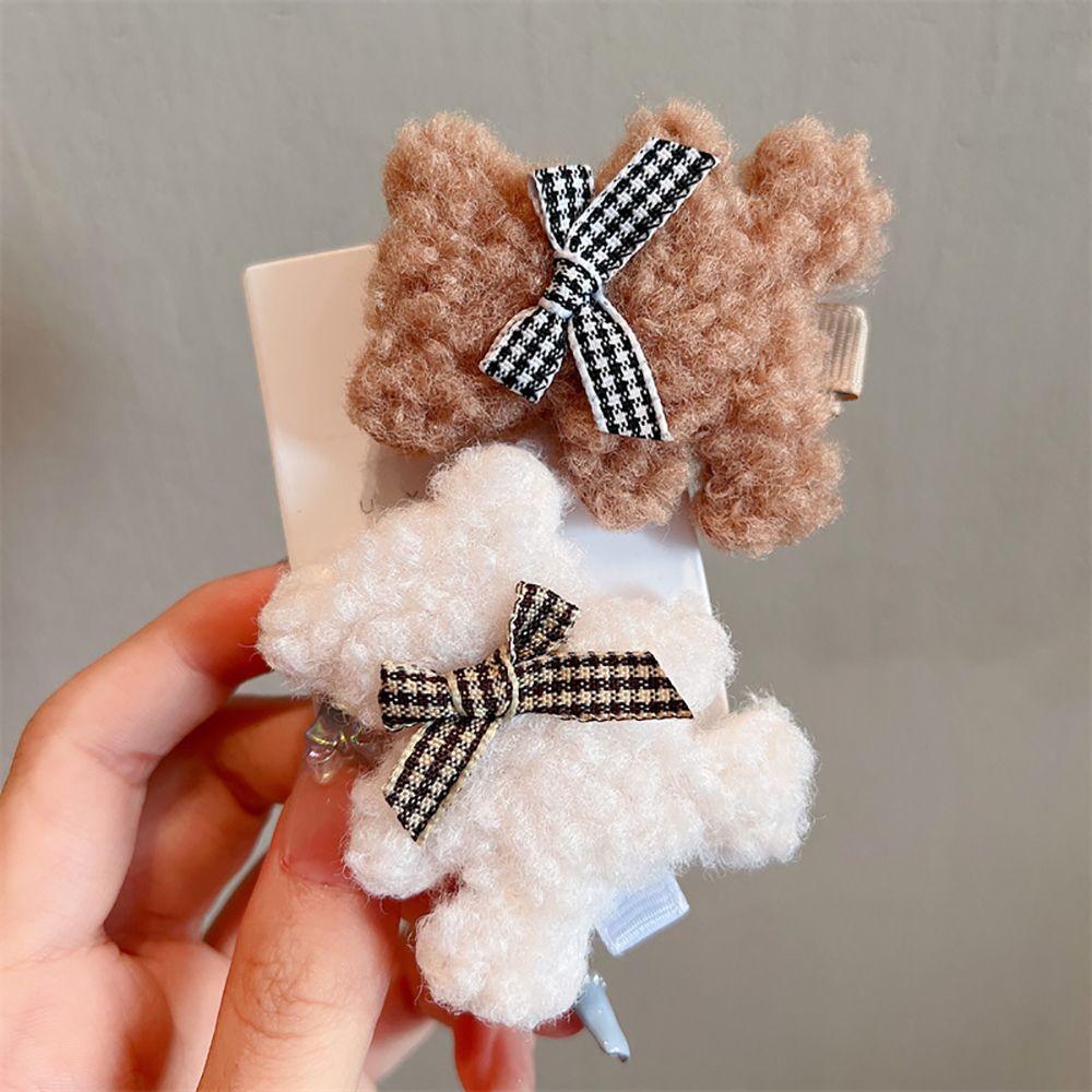 Headdress Female Cartoon Korean Style Barrettes Bear Hairpin Women Hair Clips Hair Accessories