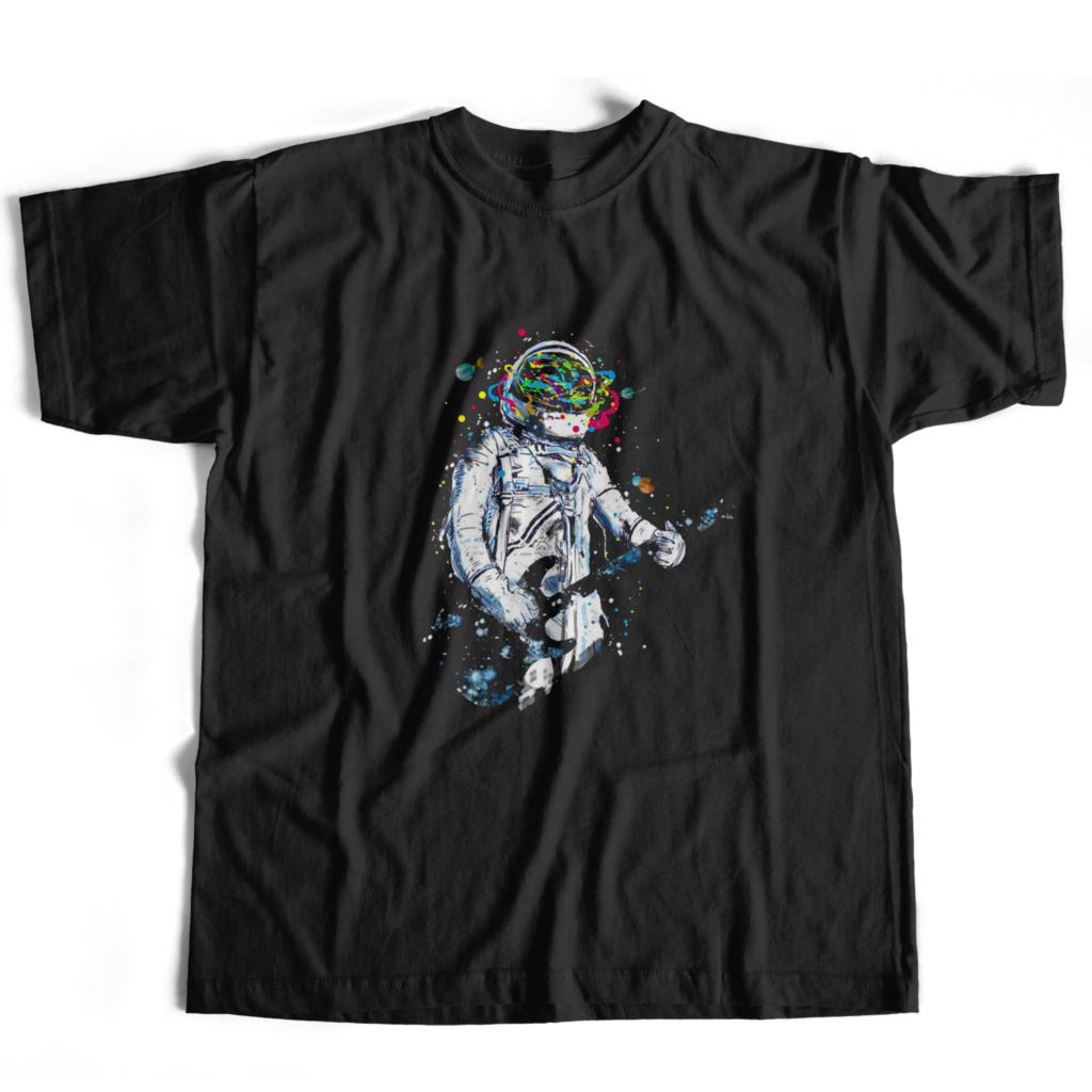 COOLMIND 100% Cotton Top Quality Print Men T Shirt Casual Space Pring Men Tshirt Loose Cool Tshirt Men Tee Shirts Tops