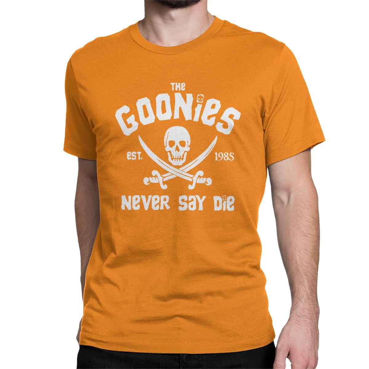 

The Goonies T-Shirt for Men Skull Vintage Pure Cotton Tees Crew Neck Short Sleeve T Shirt Plus Size Tops 4XL