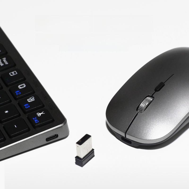 Kabellose Bluetooth Stille Scheren-Tastatur & Maus für Laptops - Kompatibel mit Xiaomi